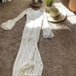 Venus white bohemian dress XS